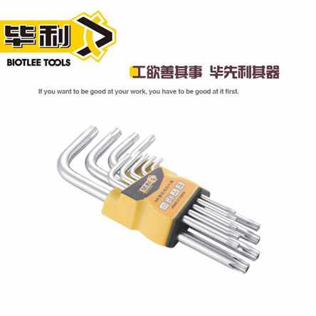 9PC内六角扳手(亚光梅花)